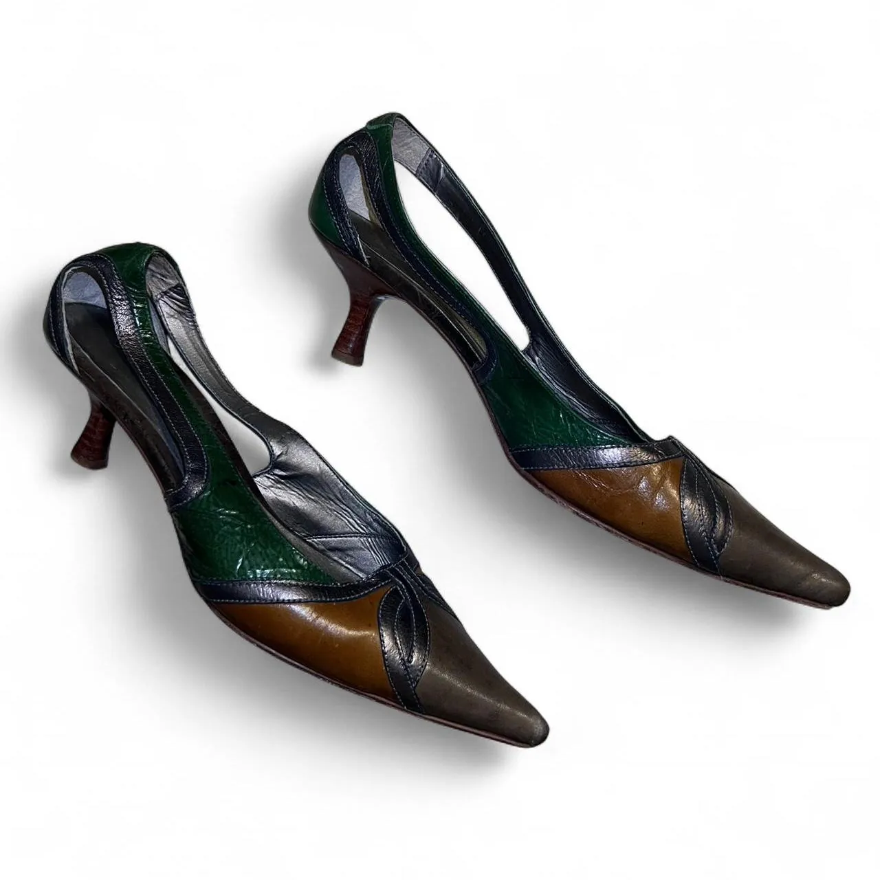 Vintage Cristina Guardia Boho Kitten Heels, photo 4 of 5