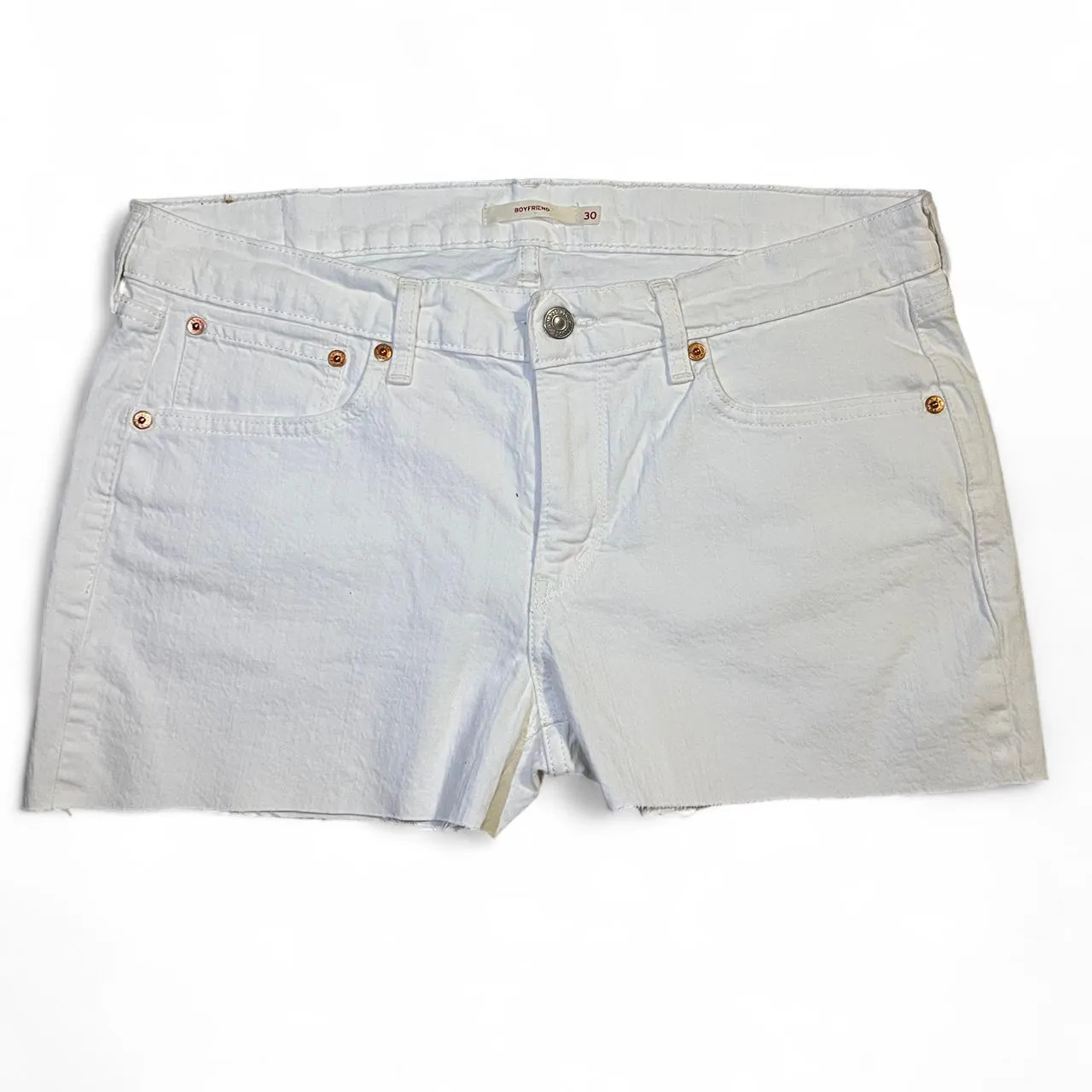 Vintage Levi’s White Denim Shorts, photo 1 of 5