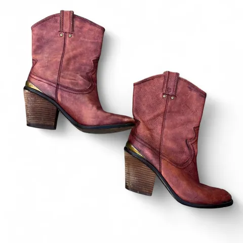 Vintage Lucky Brand Leather Western Cowboy/Cowgirl Boots