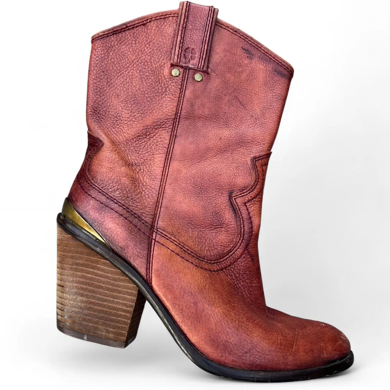 Vintage Lucky Brand Leather Western Cowboy/Cowgirl Boots, photo 2 of 7