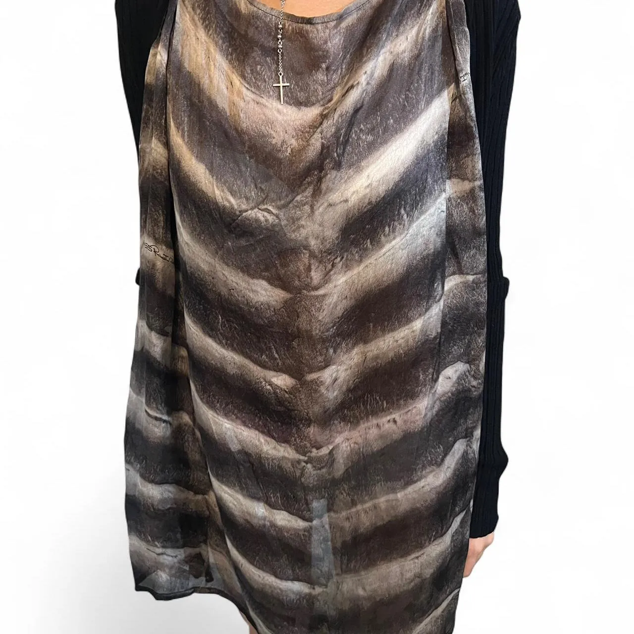 Rare Vintage Roberto Cavalli Black Long Sleeve Top, photo 8 of 8