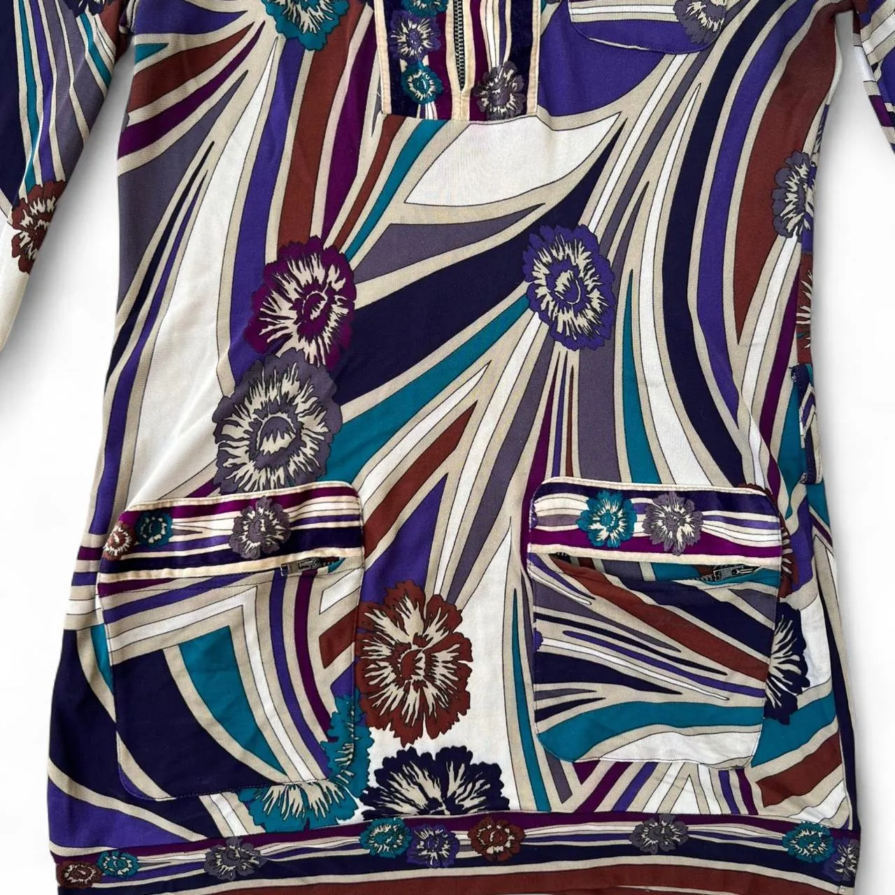 Rare Vintage Jean Paul Gaultier Colorful Mesh Nylon Sweater Dress, photo 2 of 8