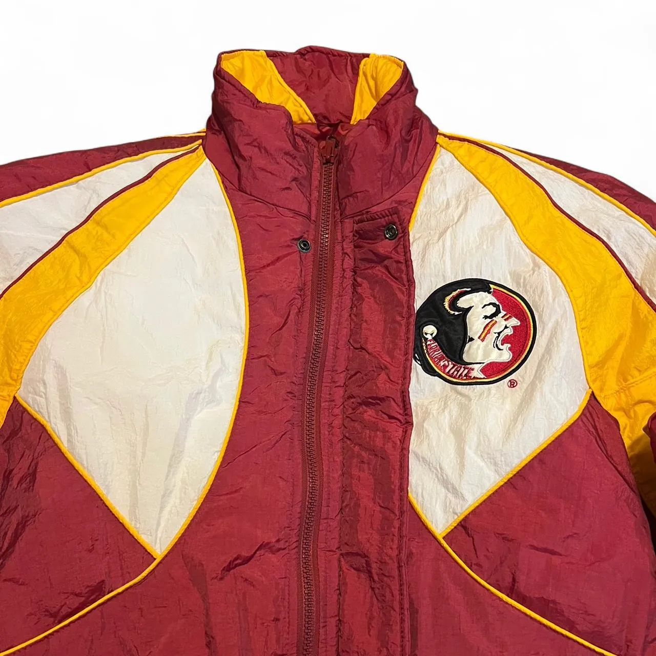 Rare Vintage 90s Florida State University Seminoles Starter Puffer Jacket, photo 2 of 7