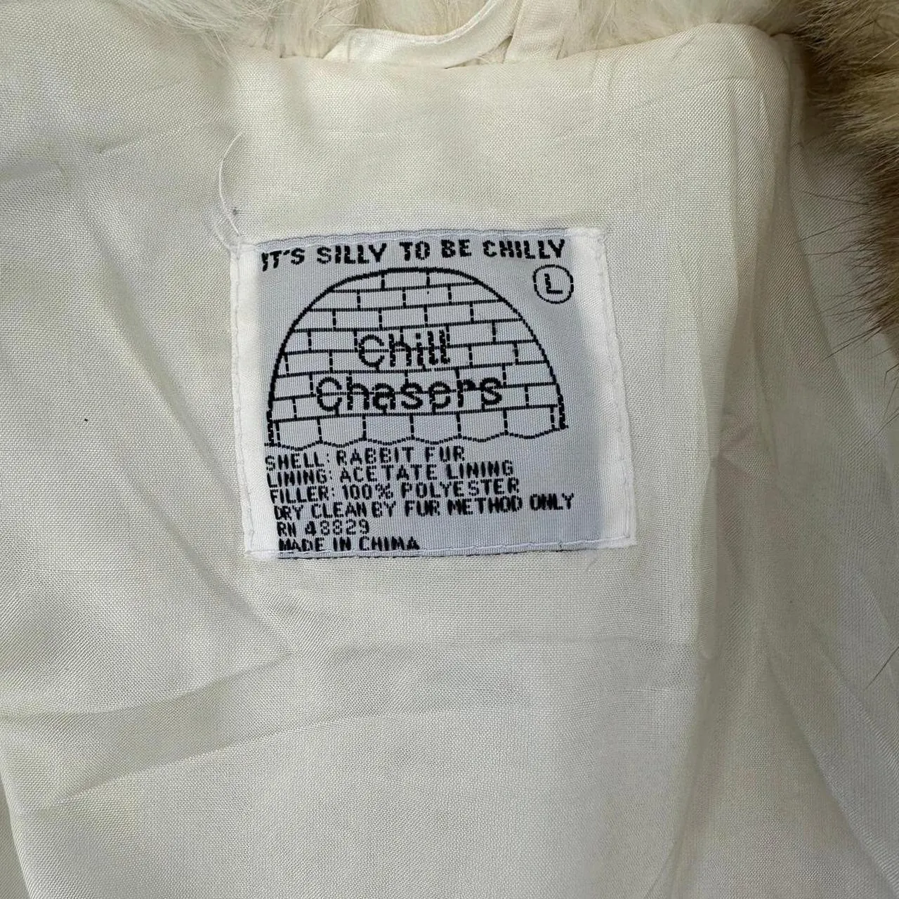 Rare Vintage 70s Chill Chasers Rabbit Fur Coat, photo 6 of 6