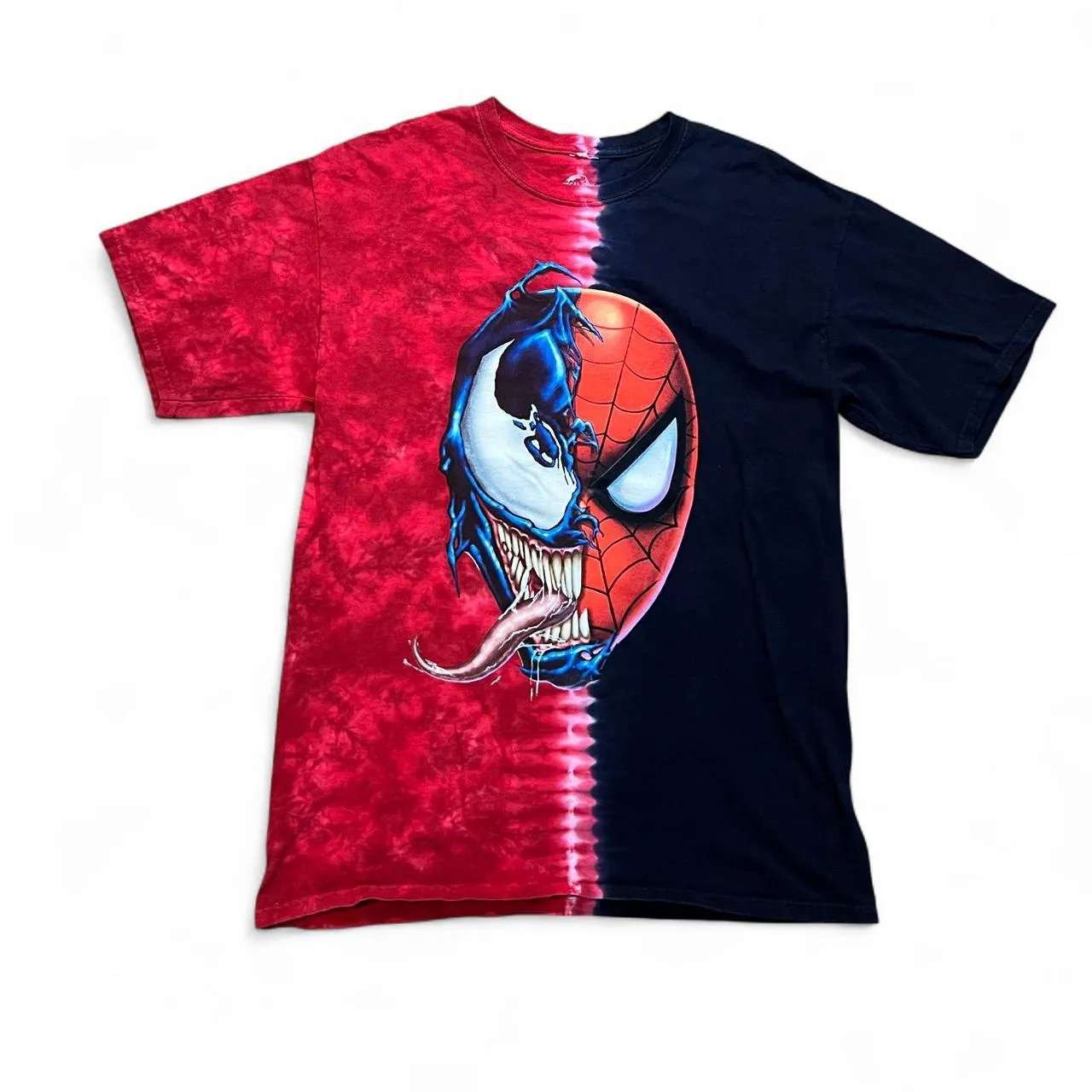 Marvel Spiderman vs Venom Tie Dye Universal Studios Graphic Tee, photo 1 of 3