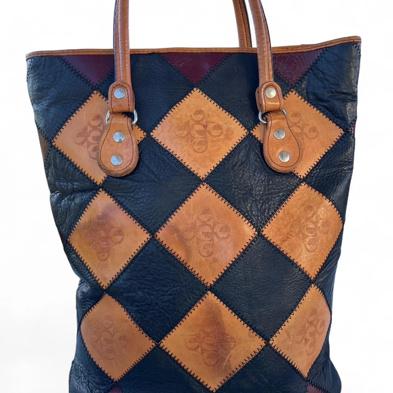 Vintage Czech Republic Kozena Taska 1989 Boho Shoulder Tote Bag, photo 2 of 5