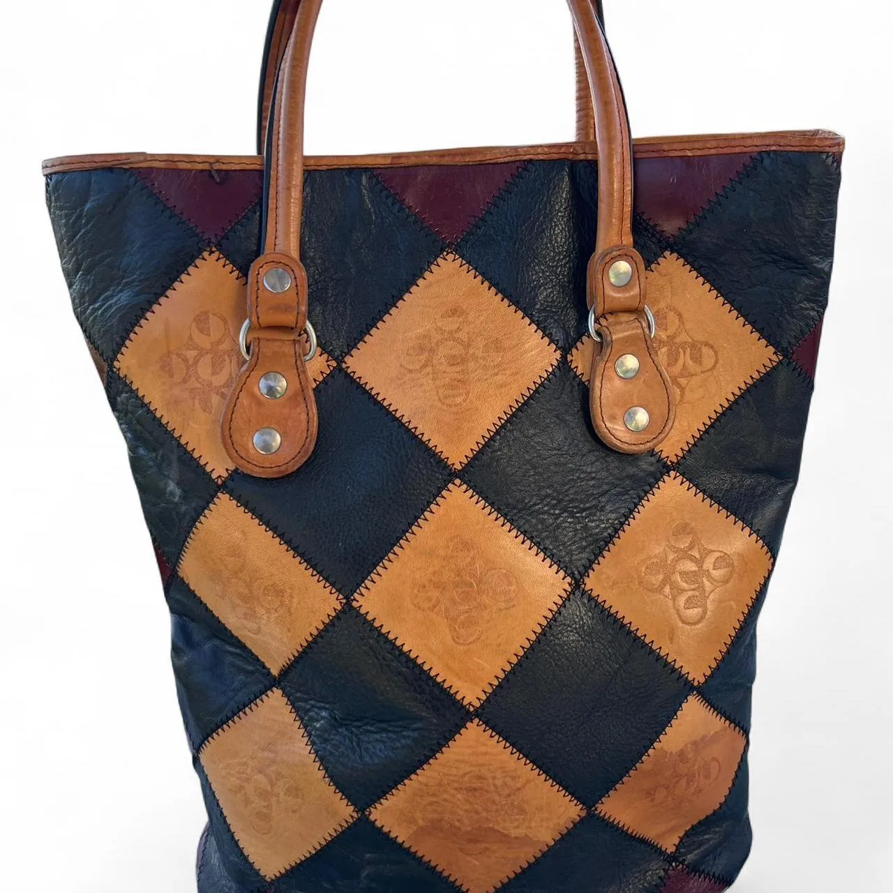 Vintage Czech Republic Kozena Taska 1989 Boho Shoulder Tote Bag, photo 4 of 5