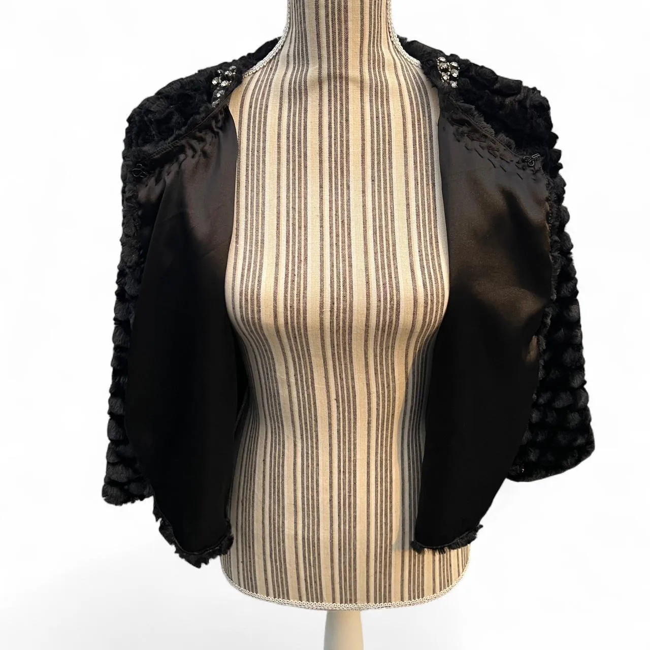Vintage Haani Faux Fur Shrug Cape Jacket, photo 4 of 5