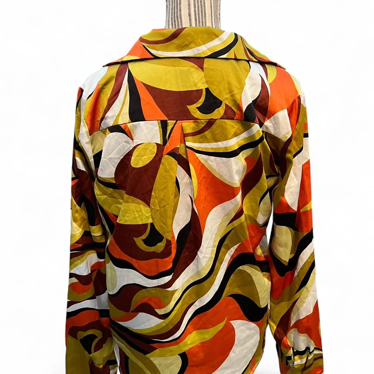 Timing Multi Color Disco Printed Long Sleeve Top, photo 3 of 5