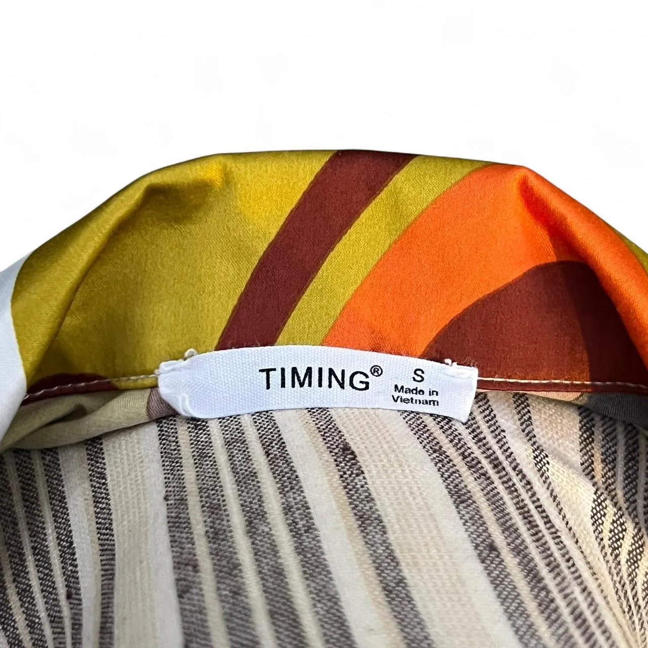 Timing Multi Color Disco Printed Long Sleeve Top, photo 5 of 5