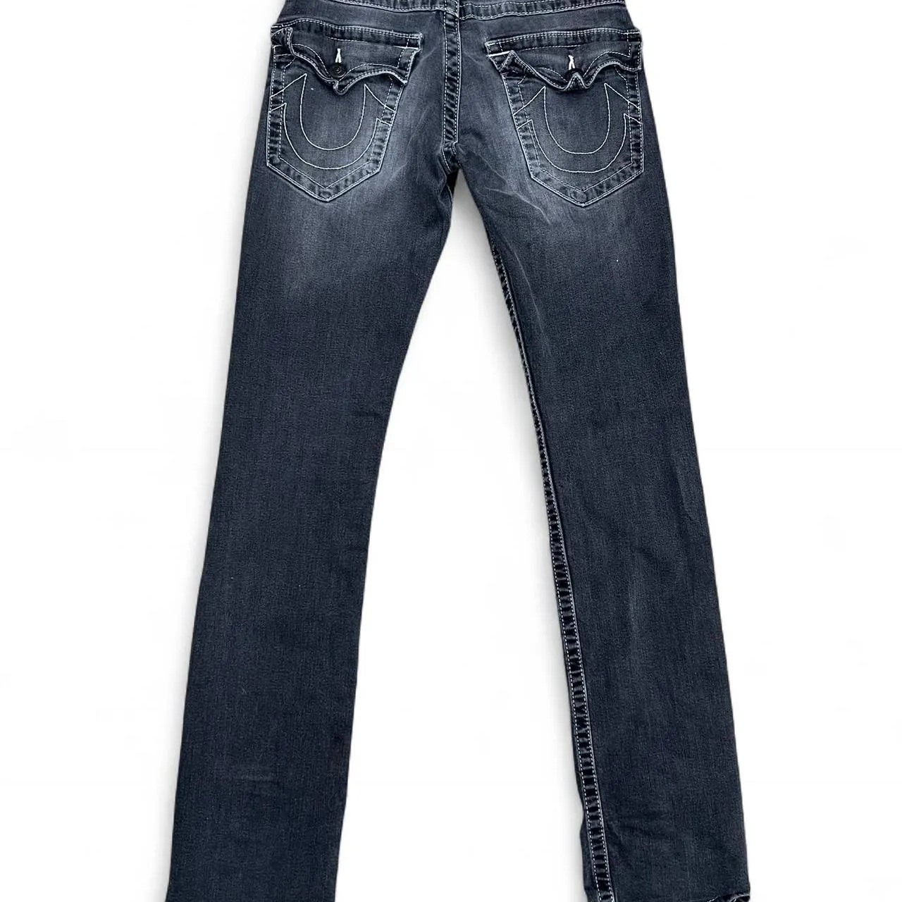 Vintage True Religion Distressed Black Denim Jeans, photo 5 of 5