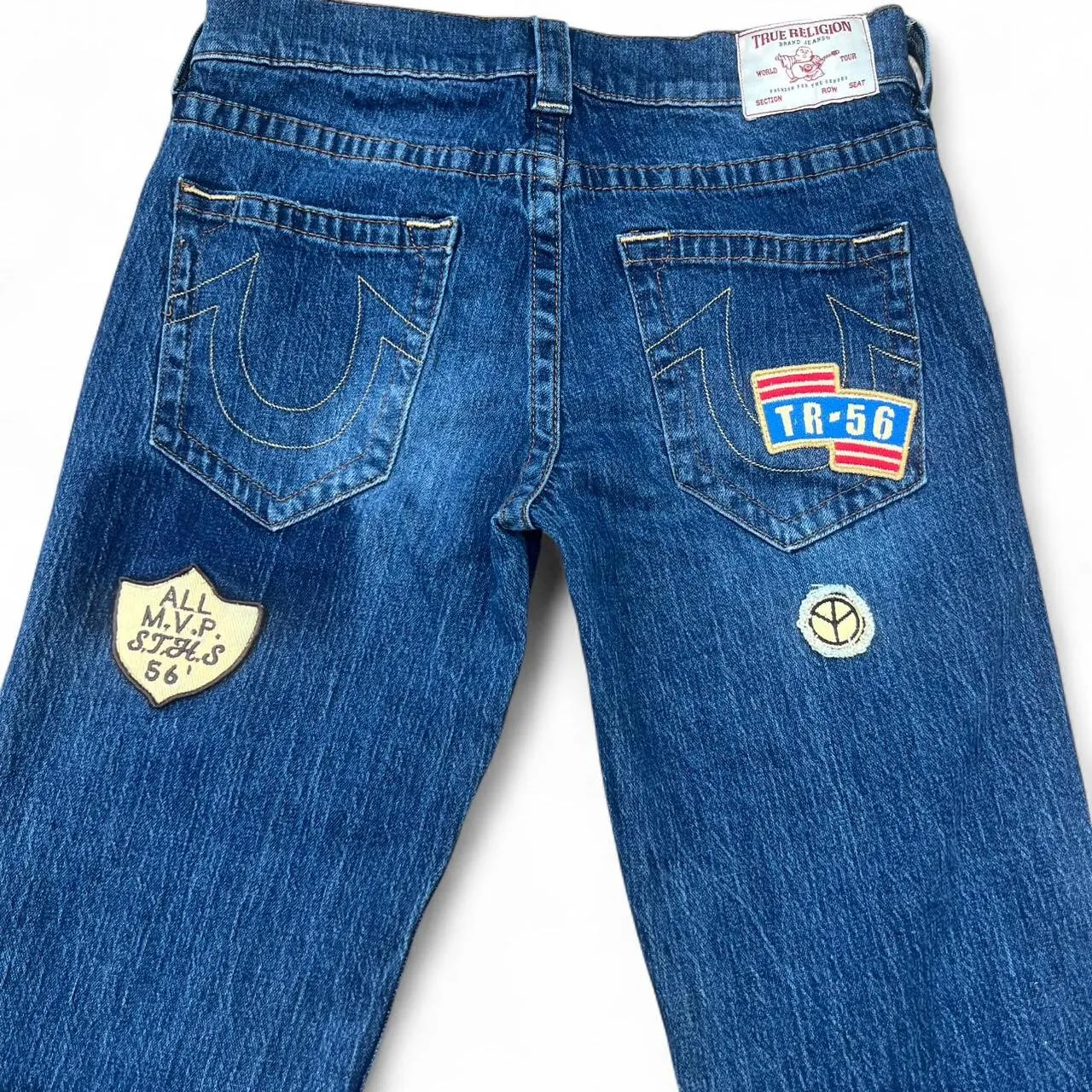 True Religion Ricki Embroidered Patches Straight Jeans, photo 4 of 5
