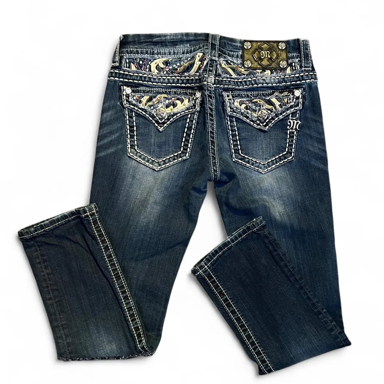 Vintage Miss Me Embroidery Cropped Capri Jeans, photo 1 of 5