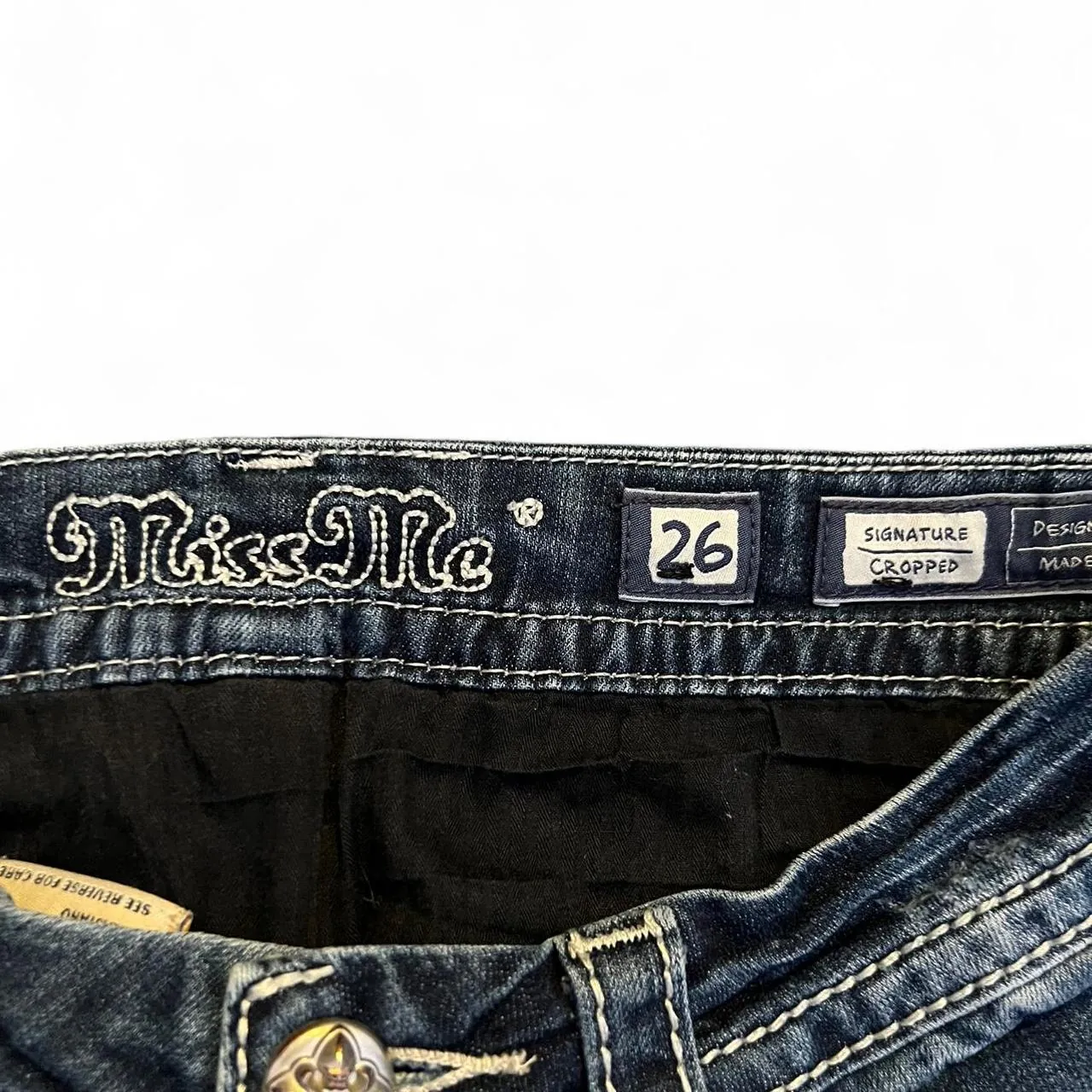 Vintage Miss Me Embroidery Cropped Capri Jeans, photo 4 of 5