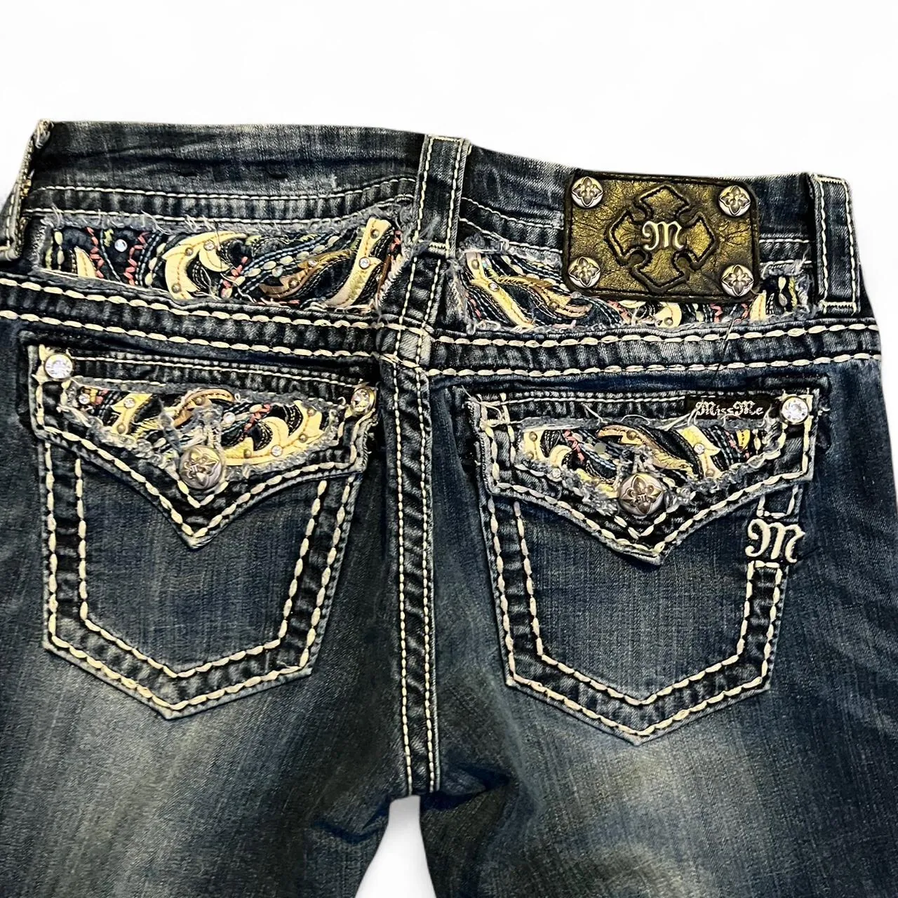 Vintage Miss Me Embroidery Cropped Capri Jeans, photo 5 of 5