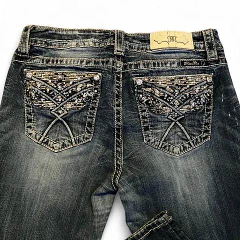 Vintage Miss Me Embroidered Skinny Jeans