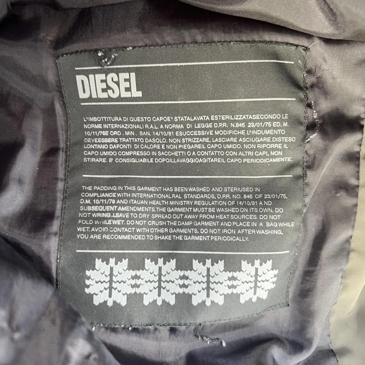 Diesel Classic Green Puffer Jacket with Faux Fur, photo 6 of 7