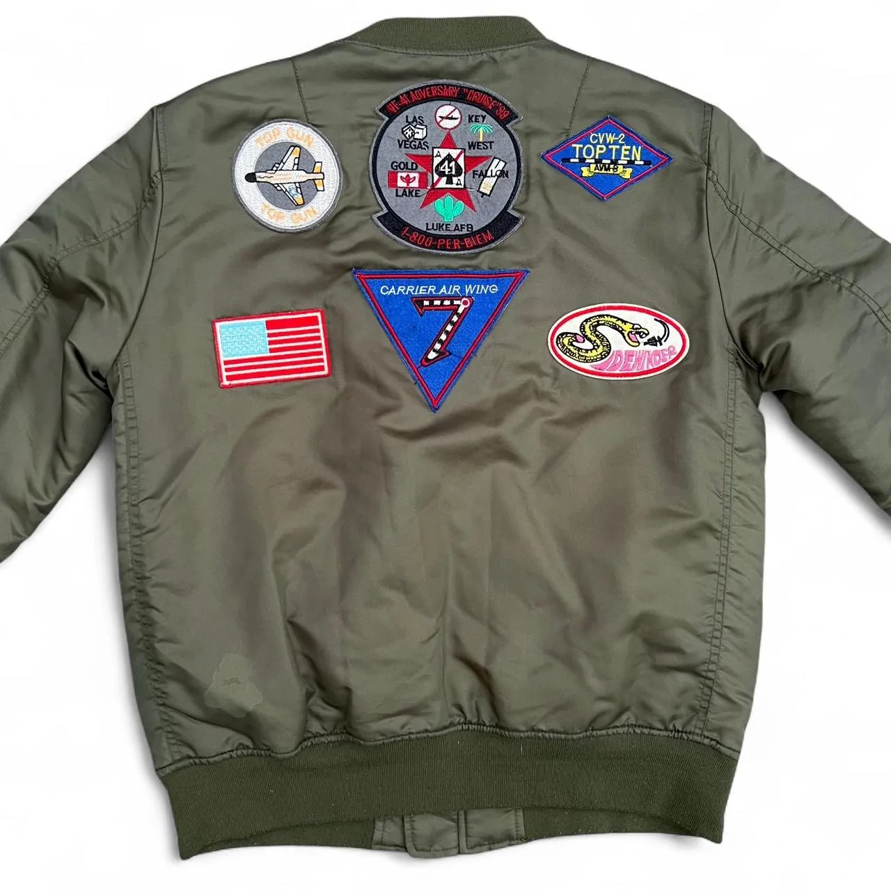Avidace L-2B Navy Patch Flight Bomber Jacket, photo 7 of 8