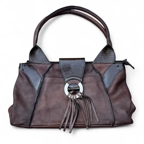Vintage Velez Brown Fringe Boho Shoulder Bag