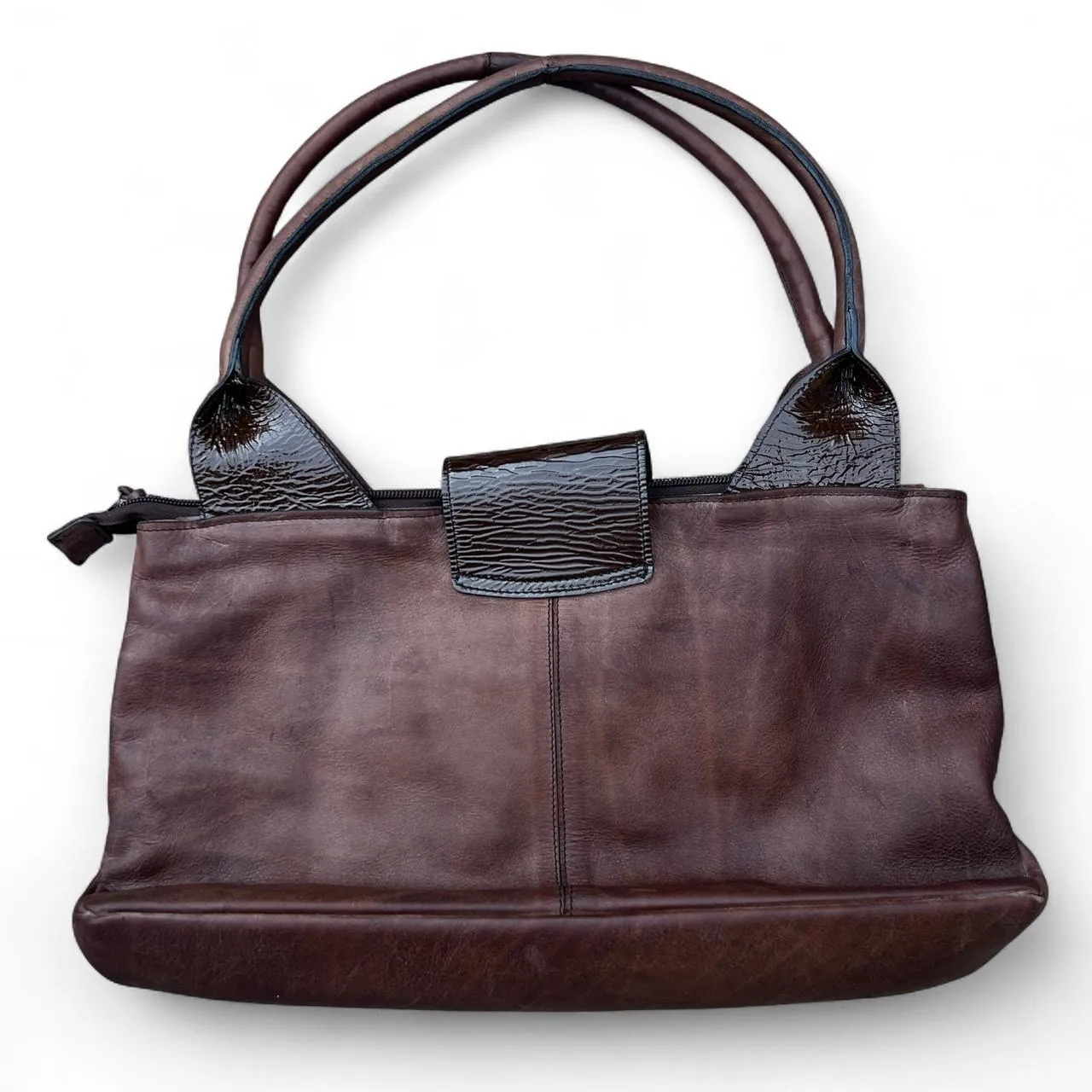 Vintage Velez Brown Fringe Boho Shoulder Bag, photo 3 of 5