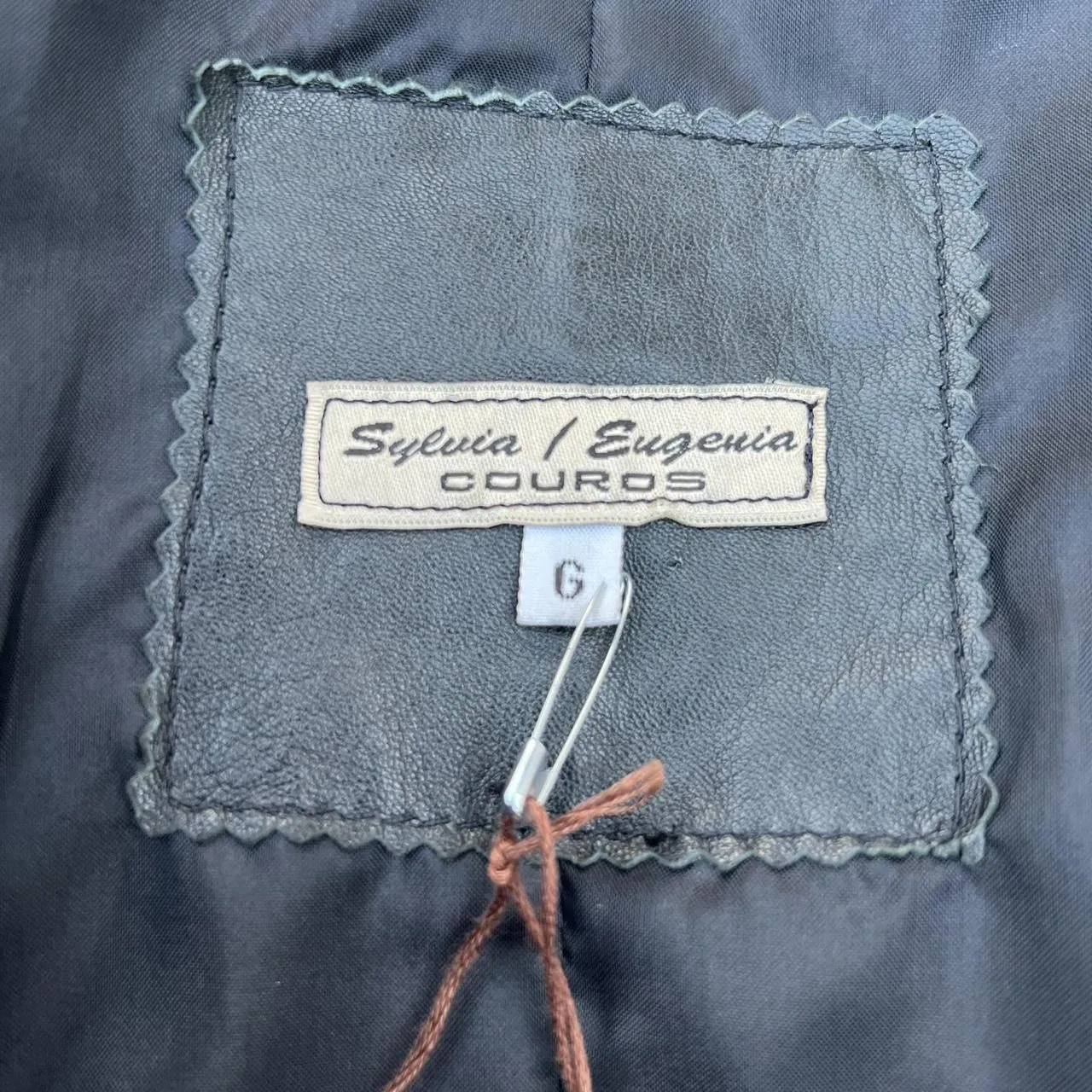 Vintage Sylvia / Eugenia Couros Black Leather Jacket, photo 4 of 4
