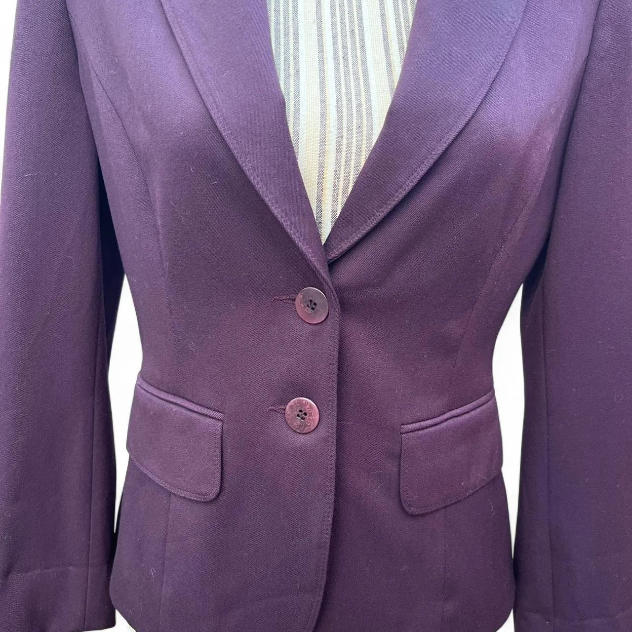 Vintage Vertigo Paris Purple Blazer Jacket, photo 3 of 6