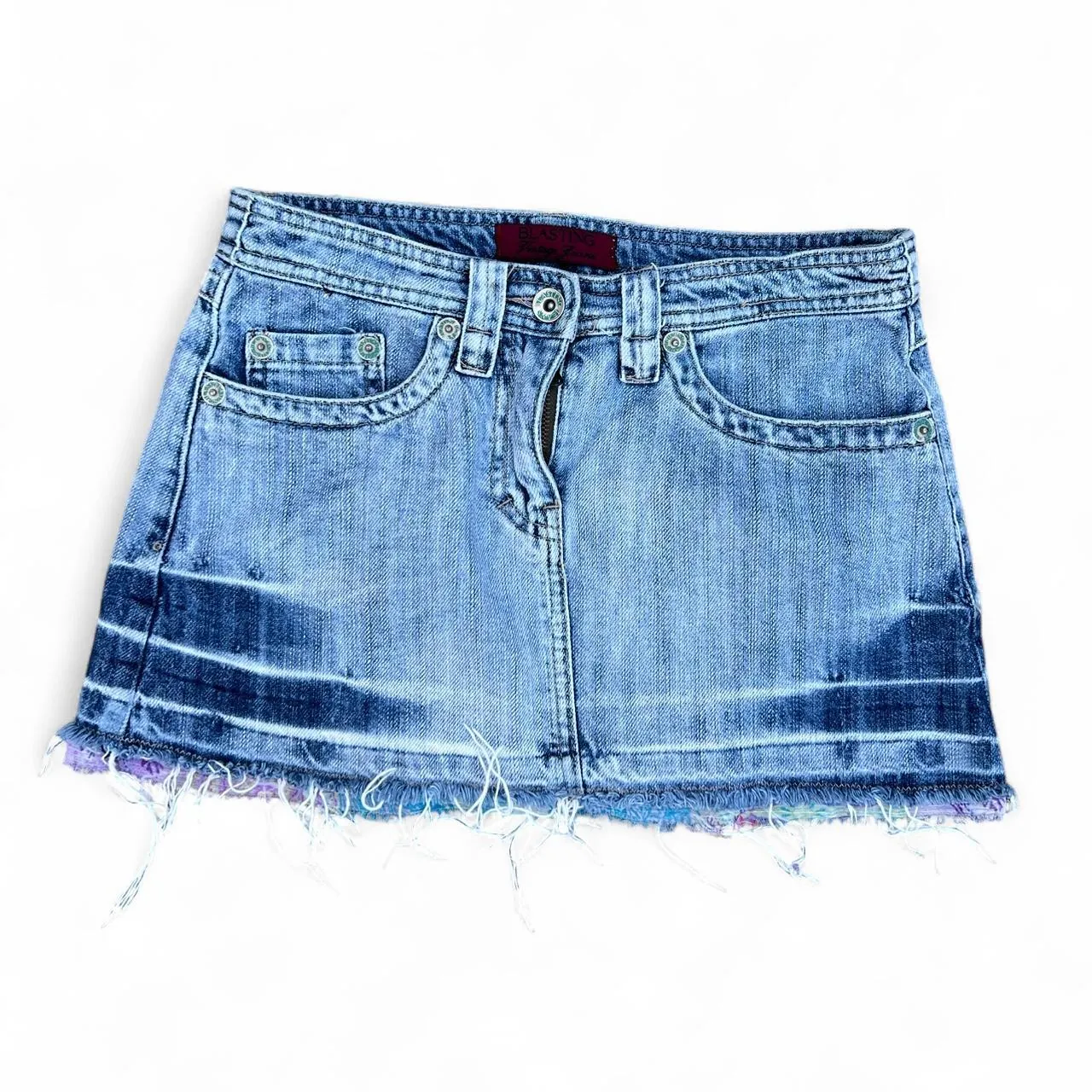 Vintage Blasting Embroidered Mini Skirt, photo 2 of 4