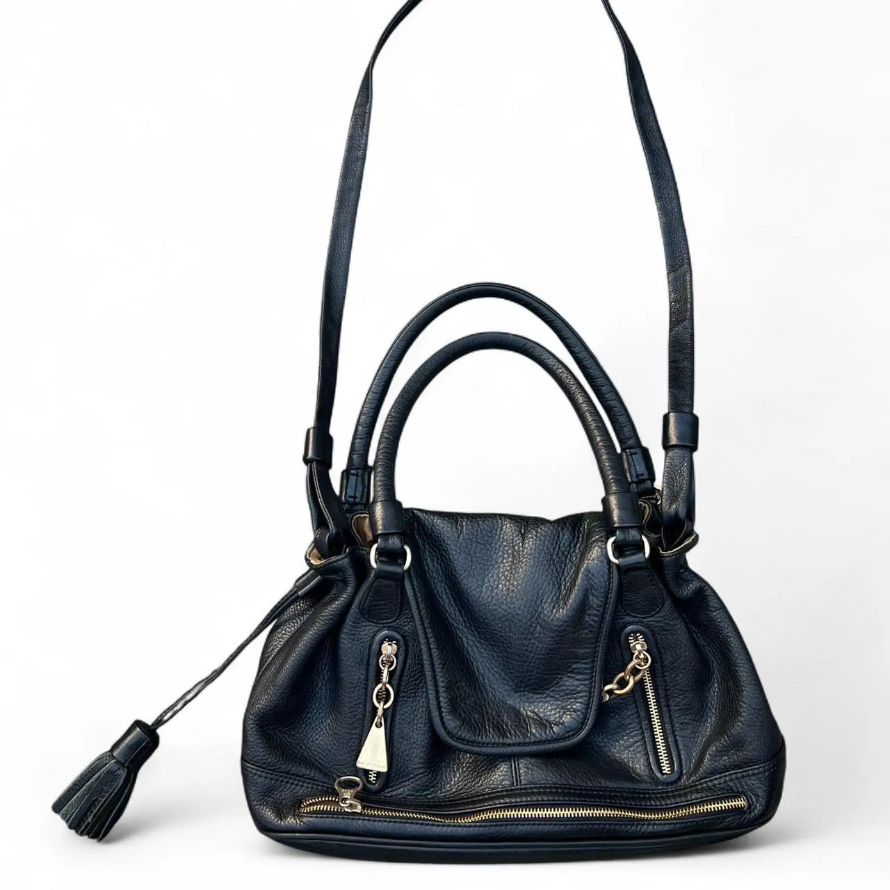 Vintage Chloe Black Leather Shoulder/Crossbody Bag, photo 2 of 8