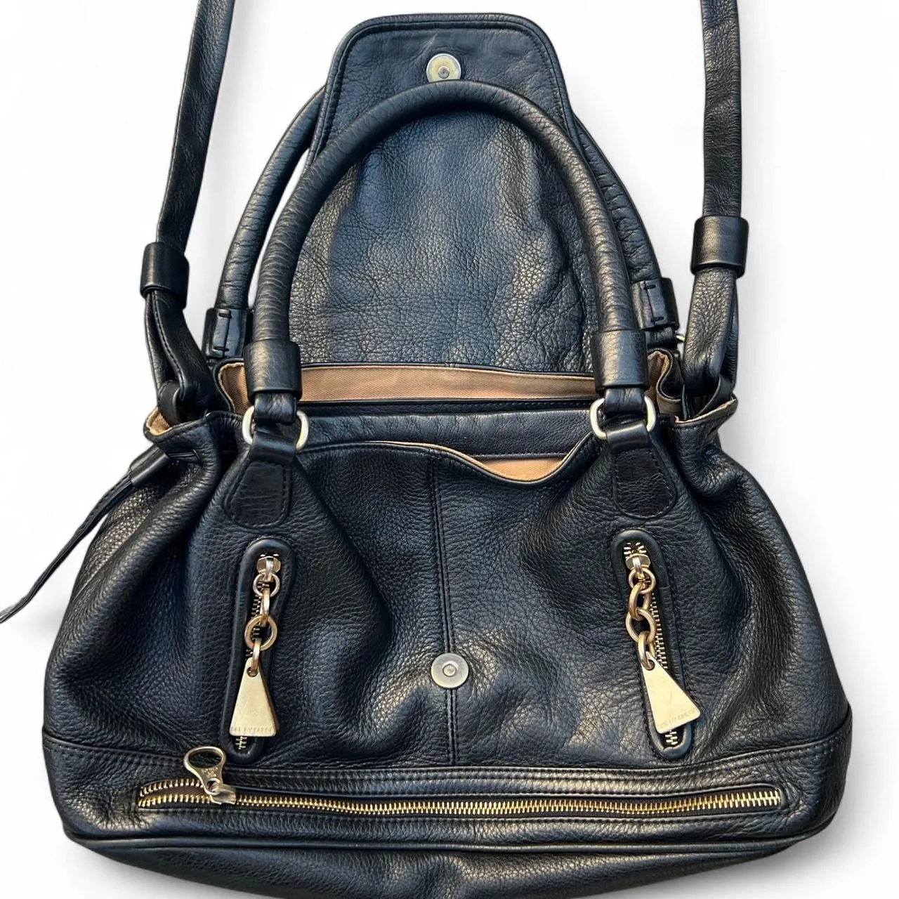 Vintage Chloe Black Leather Shoulder/Crossbody Bag, photo 4 of 8