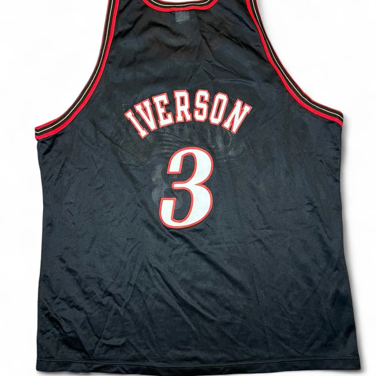 Vintage Philadelphia 76ers Allen Iverson Champion Black Jersey, photo 1 of 4