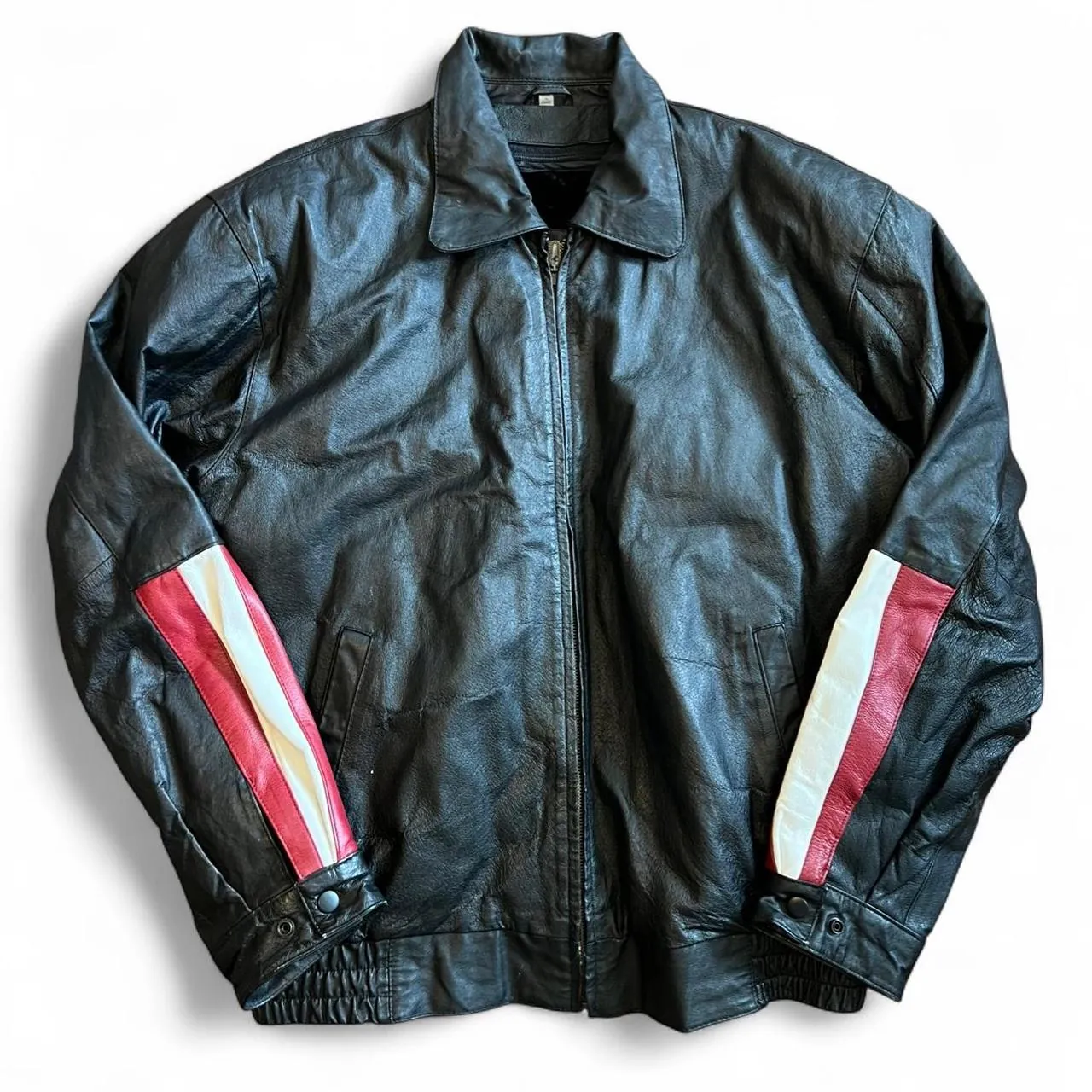 Vintage Leather American Flag Eagle Leather Jacket, photo 1 of 6