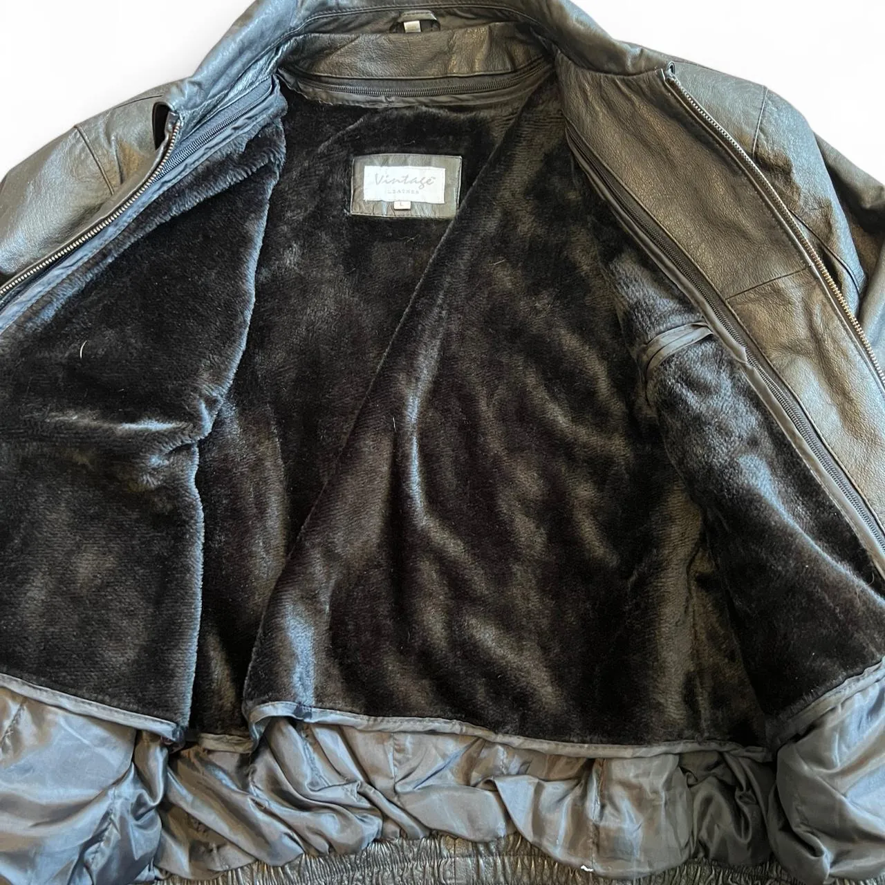 Vintage Leather American Flag Eagle Leather Jacket, photo 5 of 6