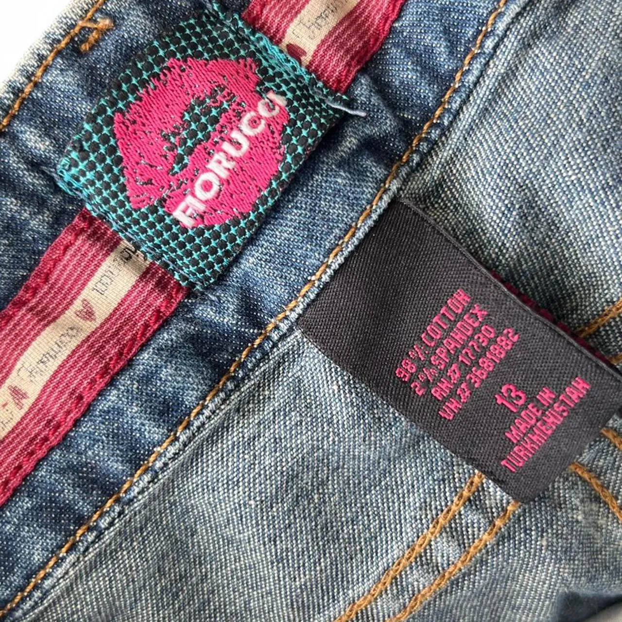 Vintage Fiorucci Denim Wide Leg Capri Jeans, photo 5 of 5