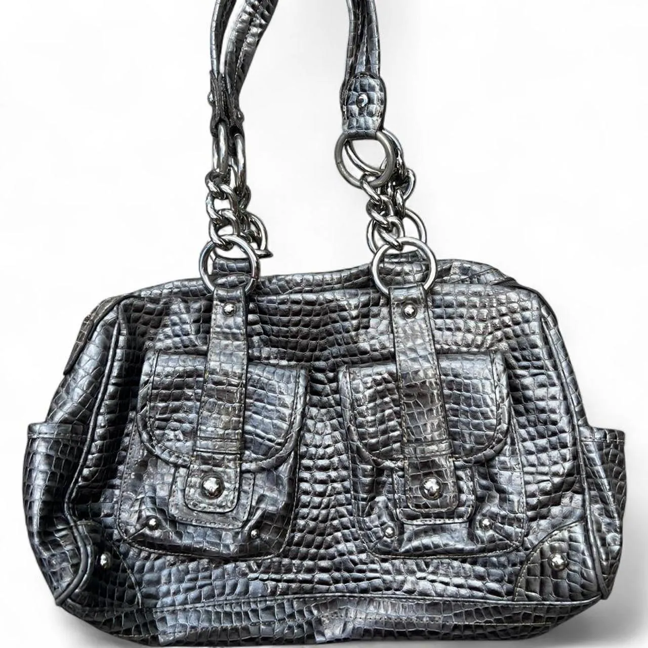 Vintage Kathy Van Zeeland Alligator Shoulder Bag, photo 1 of 5