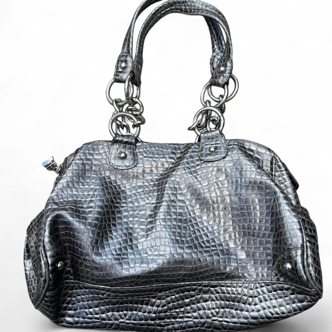 Vintage Kathy Van Zeeland Alligator Shoulder Bag, photo 3 of 5