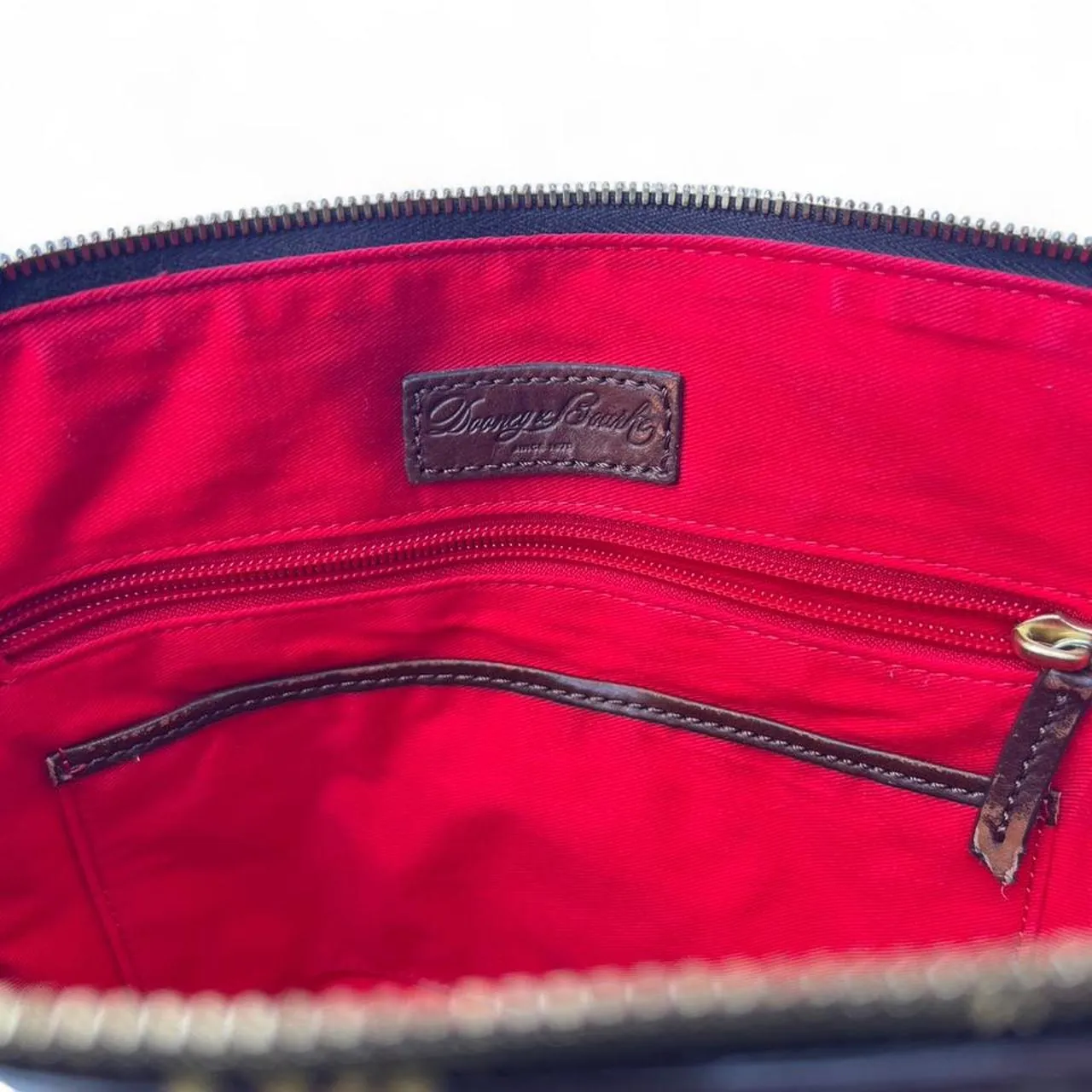 Vintage Dooney & Bourke Signature Monogram Dome Satchel Bag, photo 5 of 5