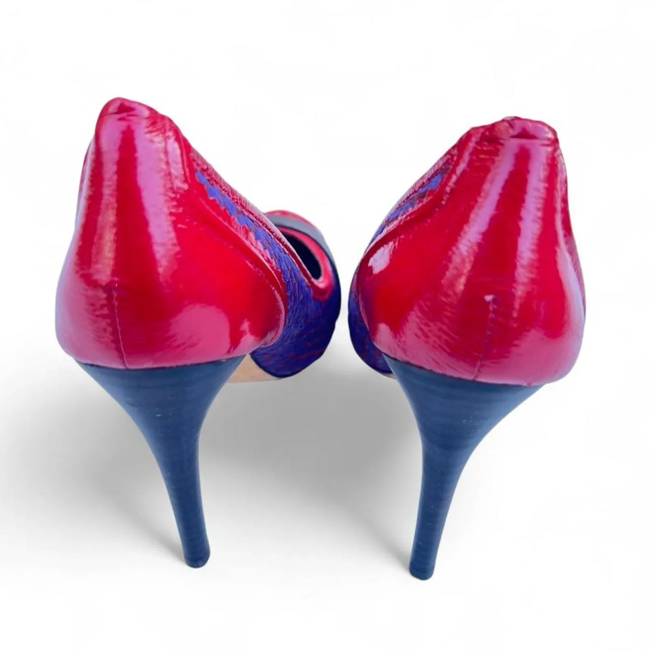 Vintage Charles David Colorful Buckle Heels, photo 4 of 5