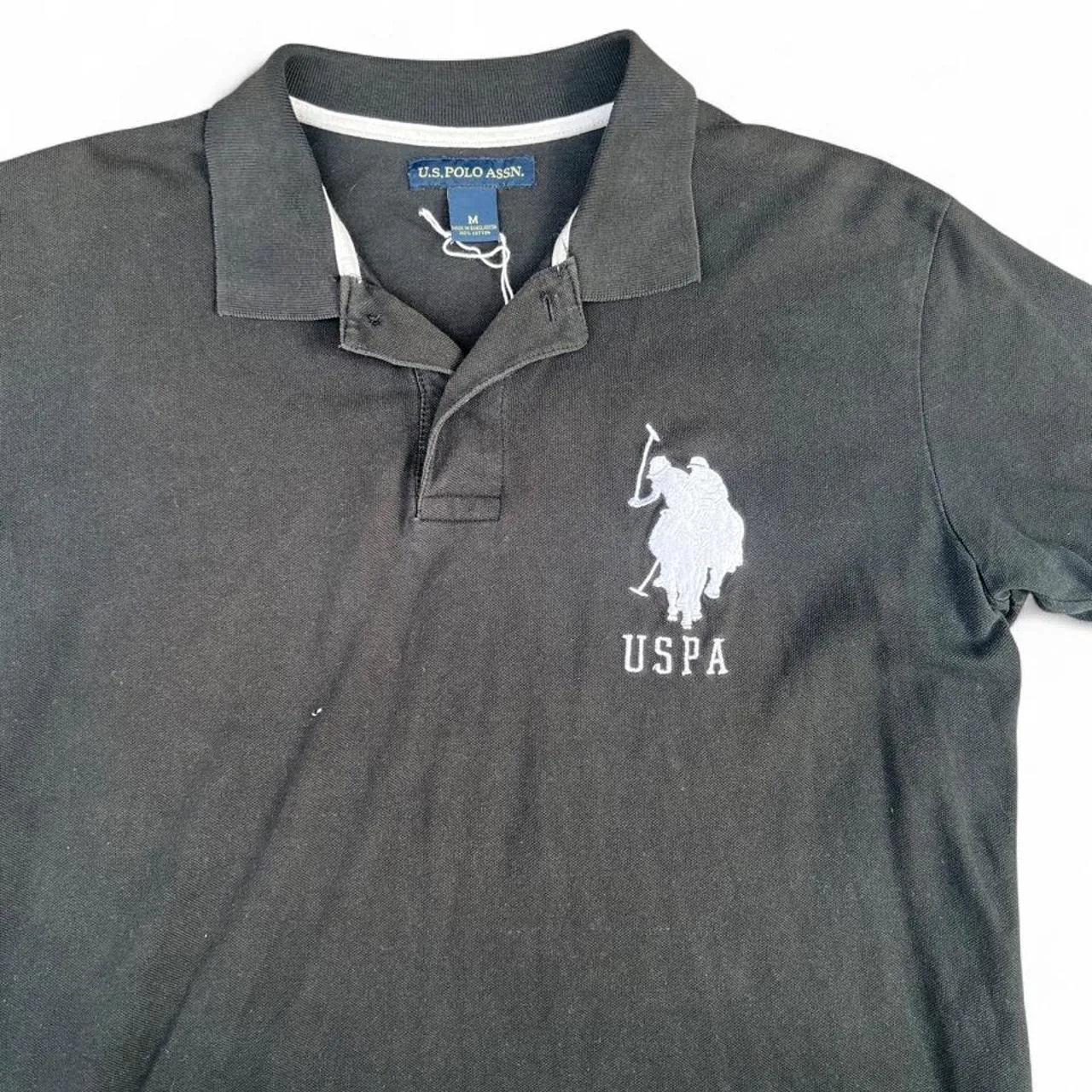 U.S. Polo Assn. Retro Chief Keef Black Polo Shirt, photo 2 of 4