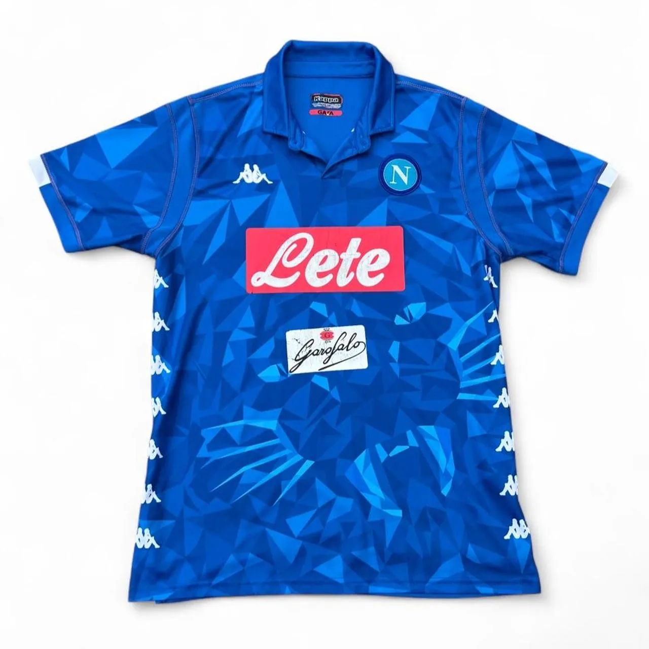 Napoli 2018-19 Kappa Home Kit Football Kombat Shirt, photo 1 of 5