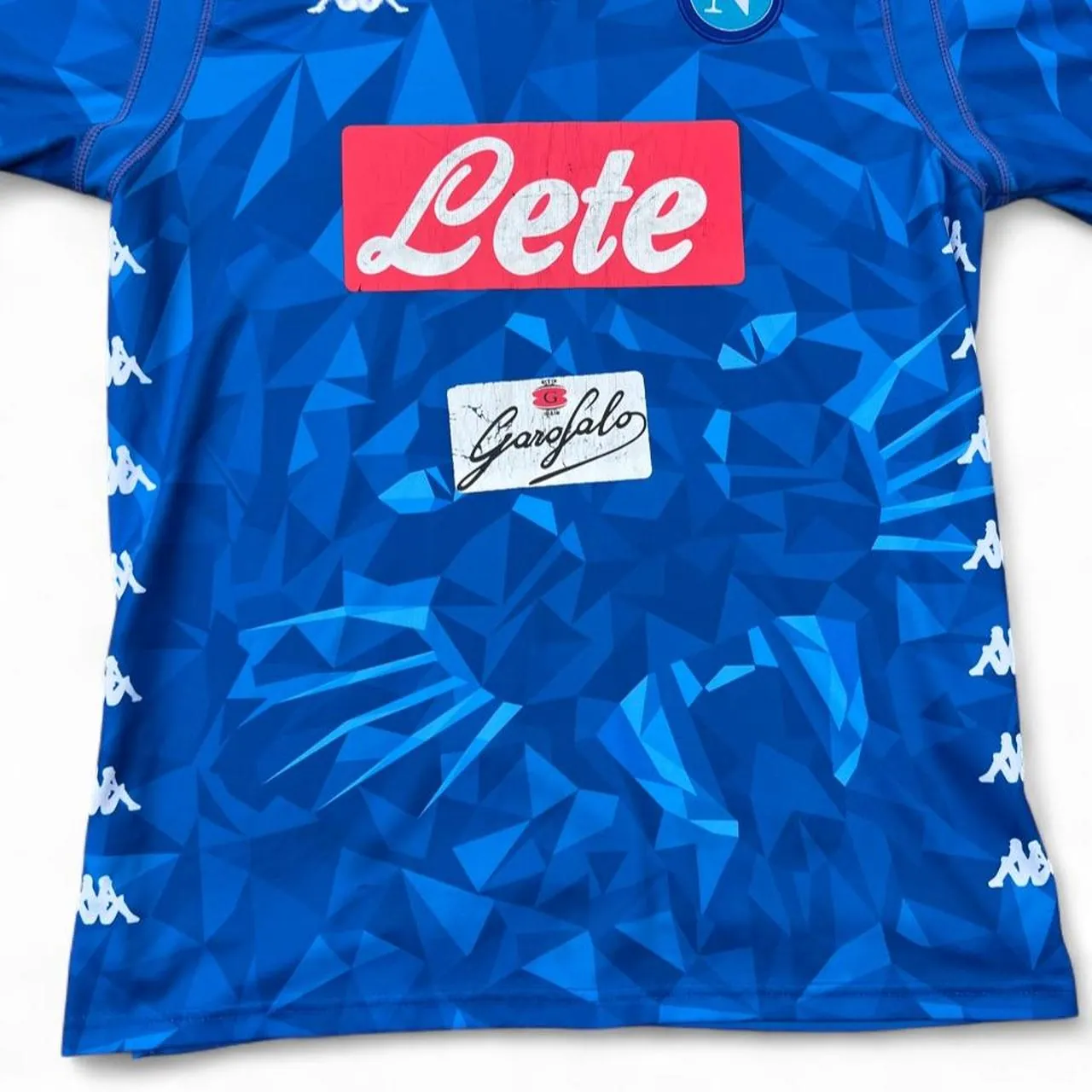 Napoli 2018-19 Kappa Home Kit Football Kombat Shirt, photo 2 of 5