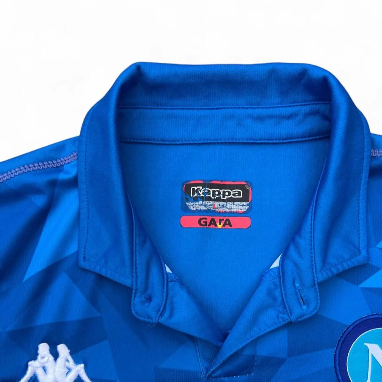 Napoli 2018-19 Kappa Home Kit Football Kombat Shirt, photo 4 of 5