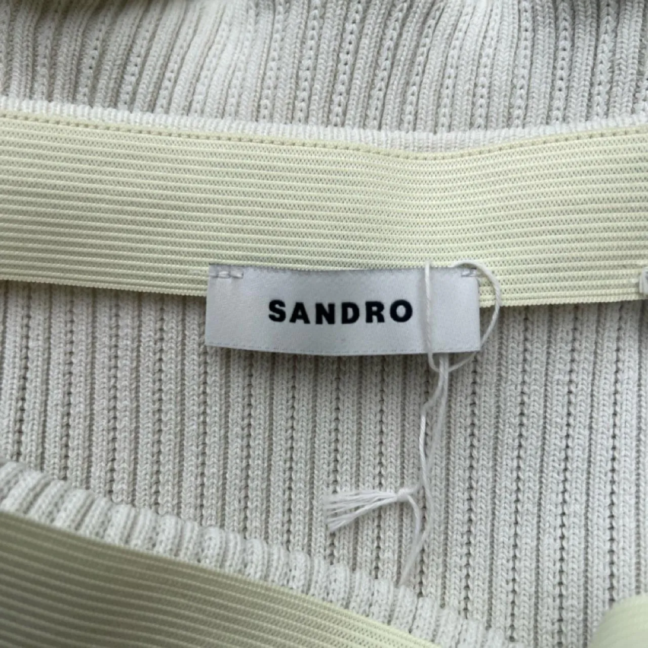 Sandro Ruffle-Trim Pastel Knitted Mini Skirt, photo 4 of 5