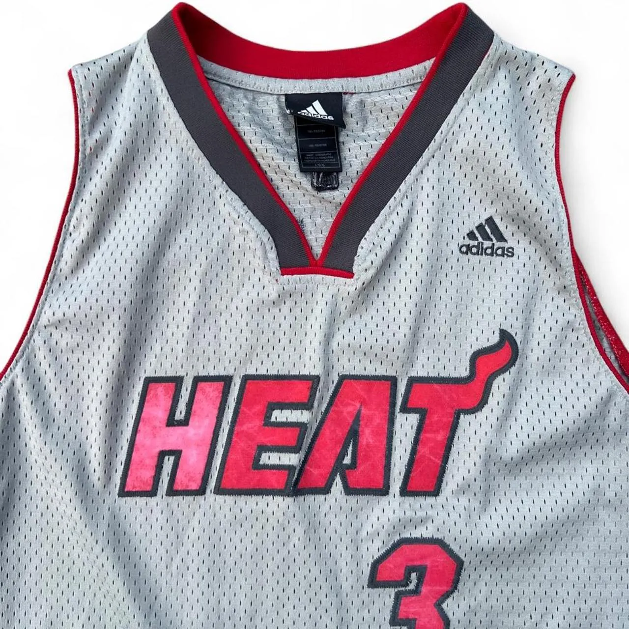 Rare Vintage Adidas Dwayne Wade Miami Heat Swingman Jersey Storm Gray Collection, photo 3 of 5