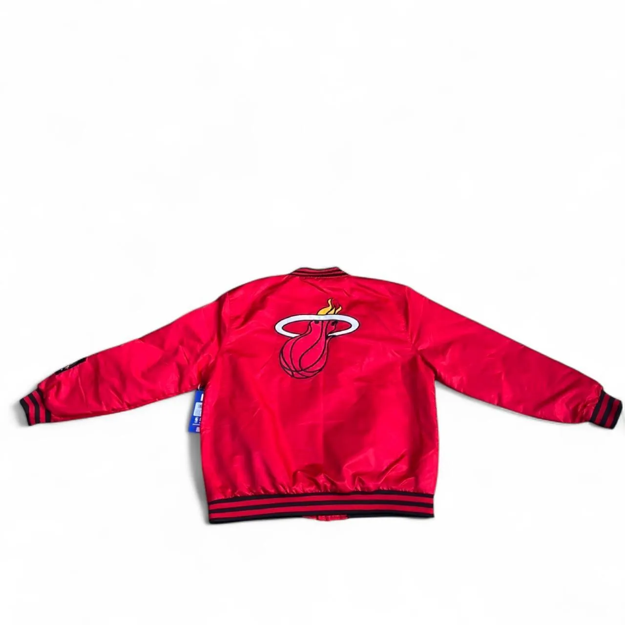 Vintage Miami Heat NBA Polyester Snap Button Varsity Jacket, photo 6 of 8