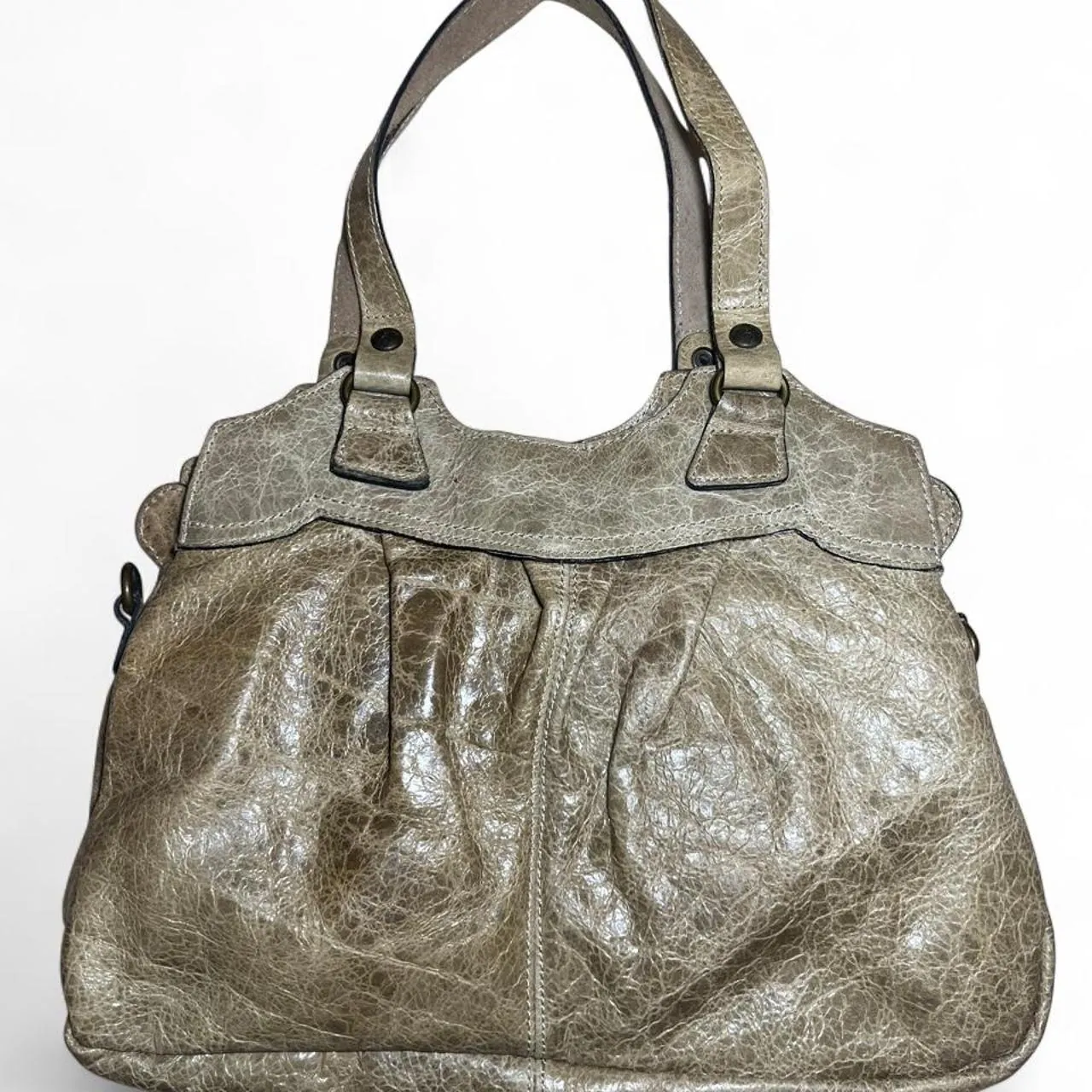 Patricia Nash Y2K Napoli Olive Shoulder Bag, photo 1 of 4