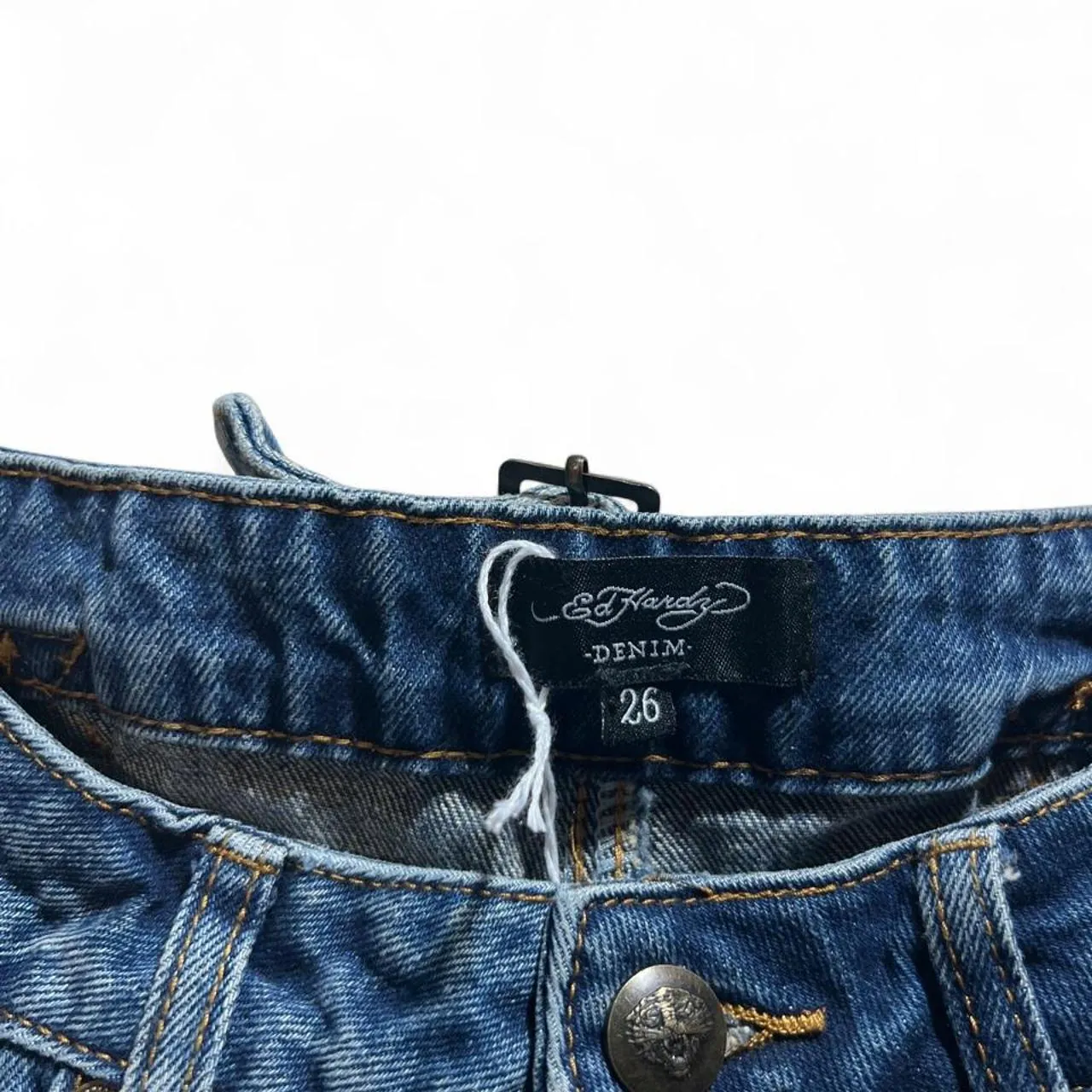 Ed Hardy Dragon Embroidery Baggy Jeans, photo 3 of 5