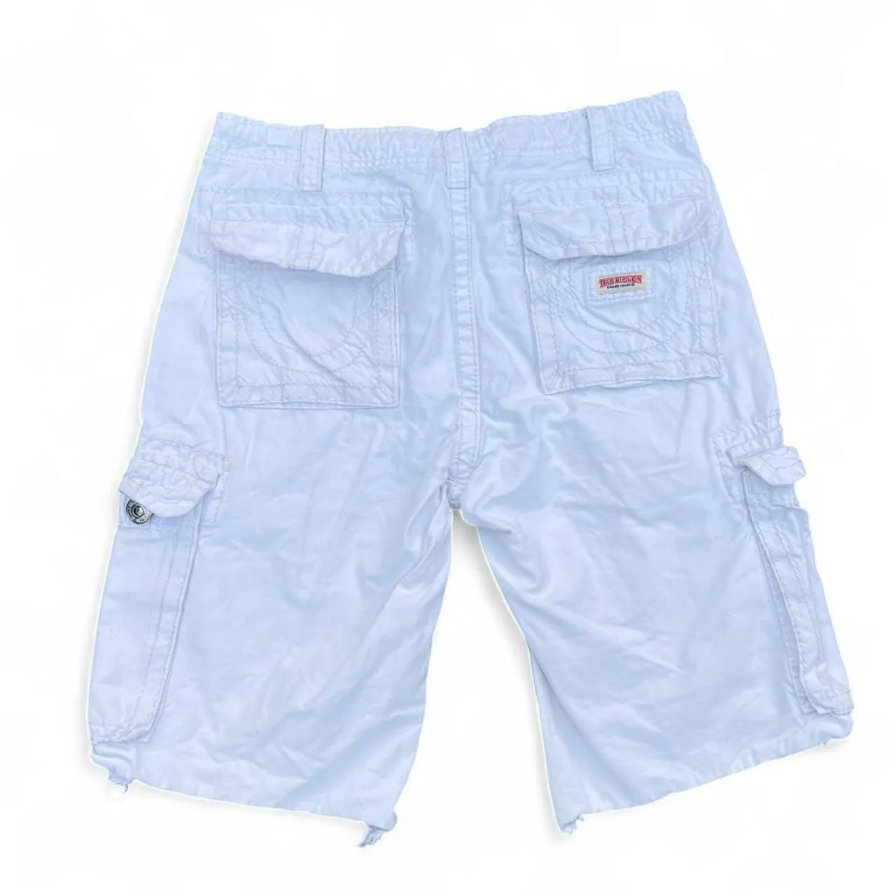 Vintage True Religion White Cargo Shorts, photo 3 of 4