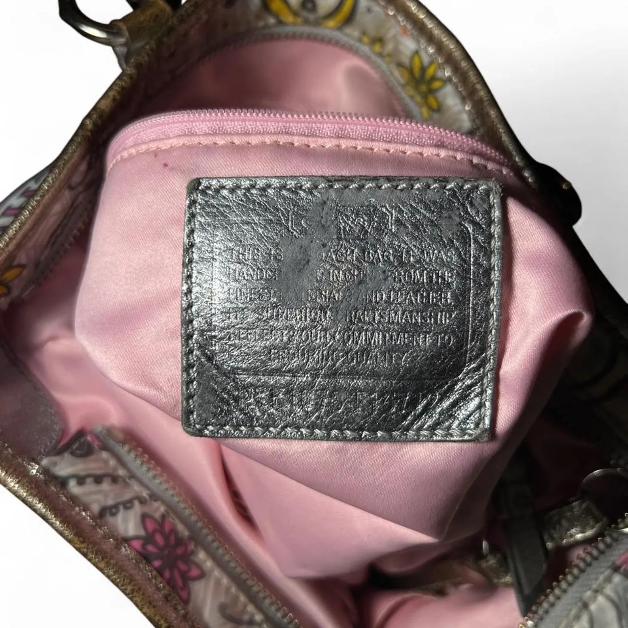 Vintage Y2K Coach Bandana Graffiti Butterfly Shoulder Bag/Tote, photo 5 of 6