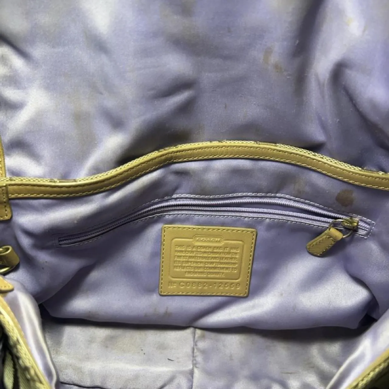 Vintage Coach Y2K Bleeker Legacy Flap Signature Buckle Shoulder Bag, photo 6 of 7