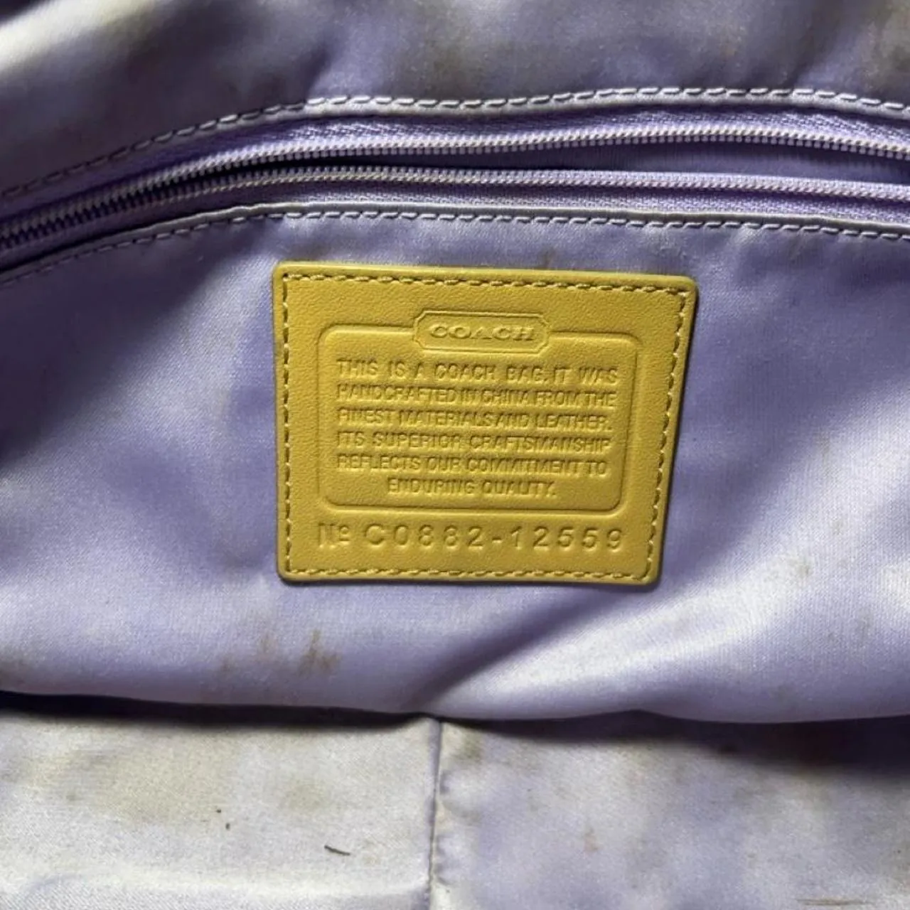 Vintage Coach Y2K Bleeker Legacy Flap Signature Buckle Shoulder Bag, photo 7 of 7